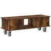 vidaXL TV Stand Smoked Oak 100 x 35 x 35 cm Engineered Wood
