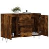 vidaXL Sideboard Smoked Oak 101.5x35x70 cm Engineered Wood
