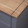 vidaXL Bedside Cabinet Grey 46x40x57 cm Pinewood Panama Range