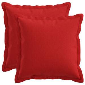 vidaXL Cushion Cover 2 pcs HOUTEN Red 30 x 30 cm Faux Linen