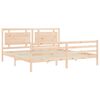 vidaXL Bed Frame without Mattress Super King Size Solid Wood