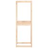 vidaXL Tire Rack 63x40x180 cm Solid Wood Pine