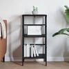 vidaXL Bookshelf Black Oak 40 x 29.5 x 81 cm Engineered Wood