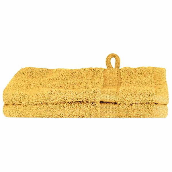 vidaXL Washcloths SOLUND Gold Cotton