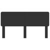 vidaXL Headboard Black Oak 200 cm Engineered wood