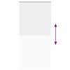vidaXL Roller Blind Blackout White 115x230 cm Fabric Width 110.7 cm Polyester