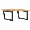 vidaXL Basin Shelf Wall Mounted Steel and Solid Wood Oak