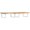 vidaXL Basin Shelf Wall Mounted Steel and Solid Wood Acacia