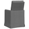 vidaXL Dining Chairs 2 pcs Dark grey 57 x 67 x 98 cm Fabric