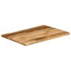 vidaXL Table Top Live Edge 90x60x3.8 cm Solid Wood Rough Mango