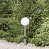 vidaXL Bollard Light with Sensor&Outlet 80 cm Stainless Steel IP44