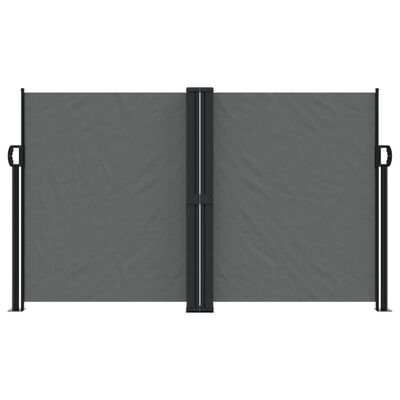 vidaXL Retractable Side Awning Anthracite 140x1200 cm