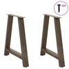 vidaXL Dining Table Legs A-Shaped 2 pcs 80x(72-73) cm Steel