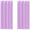 vidaXL Blackout Curtains with Rings 2 pcs Purple 260 x 140 cm