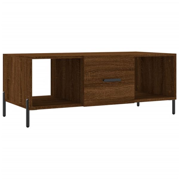 vidaXL Coffee Table Brown Oak 102x50x40 cm Engineered Wood
