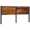 vidaXL Headboard 200 cm Solid Wood Reclaimed and Iron
