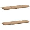 vidaXL Bench Cushions VIANEN 2 pcs 100% Polyester Sand