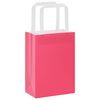 vidaXL Paper Bags 250 pcs with Handles Pink 15x8x21 cm