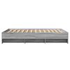 vidaXL Bed Frame without Mattress Grey Sonoma 140x200 cm Engineered Wood