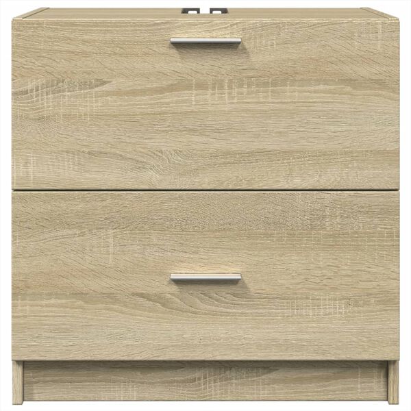 vidaXL Sink Cabinet Sonoma Oak 59x37x59 cm Engineered Wood