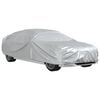 vidaXL Car Cover for Sedan with Buckle Straps Full Silver XL PEVA