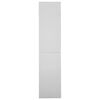 vidaXL Office Cabinet with Sliding Door Light Grey 90x40x180 cm Steel