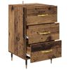 vidaXL Bedside Cabinet Old Wood 40 x 40 x 66 cm Engineered Wood