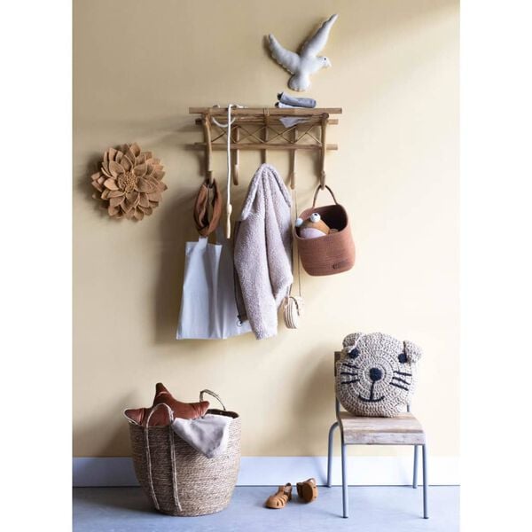 KidsDepot Chair Set Original Mango Wood Grey 2 pcs