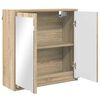 vidaXL Bathroom Mirror Cabinet with Shelf Sonoma Oak 60 x 20 x 60 cm