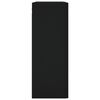vidaXL Wall Mounted Cabinets 2 pcs Black Engineered Wood