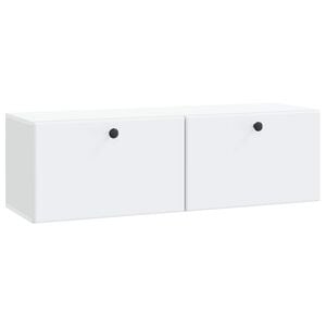 vidaXL Wall-Mounted TV Cabinet 98 x 31 x 30 cm White Engineered Wood