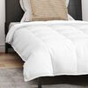 vidaXL 2-in-1 Duvet with Pillow 2 pcs White Down Feather