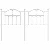 vidaXL Metal Replace Headboard White 150 cm