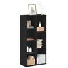 vidaXL Bookcase Black 50x25x105 cm Engineered Wood