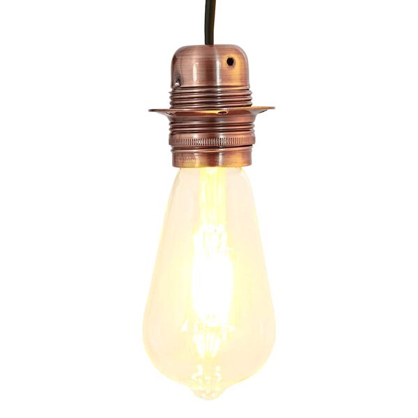 vidaXL Lamp Holders 2 pcs Red Bronze E27