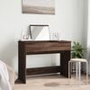 vidaXL Dressing Table with Mirror Brown Oak 100x45x76 cm