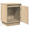 vidaXL Bedside Cabinet Sonoma Oak 39 x 34.5 x 50 cm Engineered wood