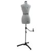vidaXL Adjustable Dress Form Female Height Adjustable Grey S Velvet