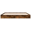 vidaXL Bed Frame without Mattress Smoked Oak 150x200 cm King Size Engineered Wood