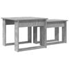 vidaXL Coffee Table Set 2 pcs Concrete Grey Engineered Wood