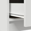 vidaXL Sideboard with Drawer White 71x35x65 cm Engineered Wood