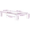 vidaXL Bed Frame without Mattress Solid Wood Pine 90x200cm