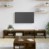 vidaXL TV Cabinet Smoke Oak 170.5 x 36 x 30.5 cm Engineered Wood