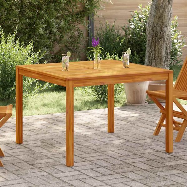 vidaXL Garden Dining Table 110x110x75 cm Solid Wood Acacia