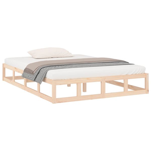 vidaXL Bed Frame without Mattress 200x200 cm Solid Wood