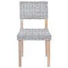 vidaXL Dining Chair 2 pcs White Wash 46 x 55 x 84 cm Kubu Rattan