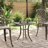 vidaXL Garden Table Bronze 53x53x53 cm Cast Aluminium