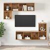 vidaXL TV Cabinet Set Wall-mounted 4 pcs Old Wood Engineered Wood