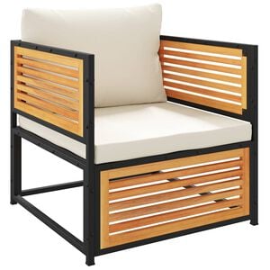 vidaXL Garden Chair with Cushions Solid Wood Acacia