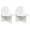 vidaXL Bedside Table 2 pcs High Gloss White 48 x 49 x 65 cm